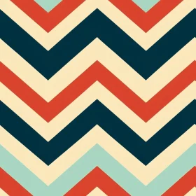 Retro 70s Chevrons Seamless Pattern