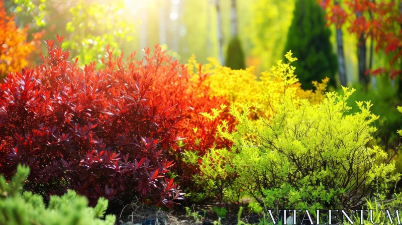 Vibrant Garden: A Captivating Oasis of Color and Life AI Image