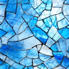 Blue Shades Broken Glass Texture for Design Projects