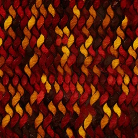 Herringbone Leaves Seamless Pattern on Dark Background