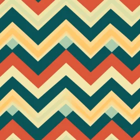 Retro Geometric Zig Zag Stripes Pattern