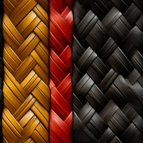 Colorful and Textured Belts Composition