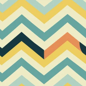 Retro 70s Chevrons Seamless Pattern