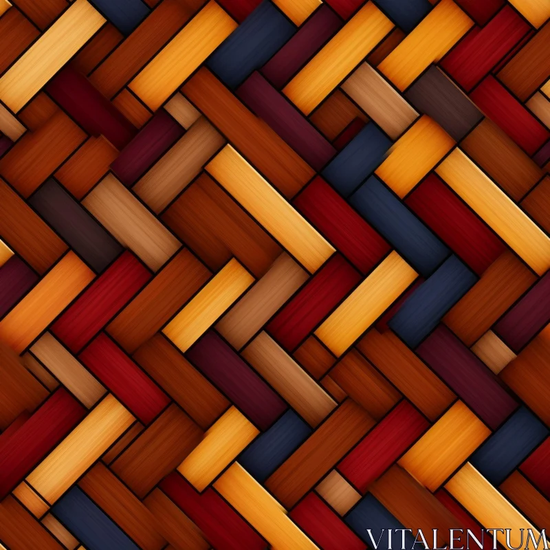 AI ART Wicker Basket Texture - Seamless Wood Pattern