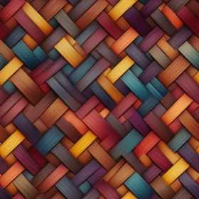Colorful Woven Basket Texture for Websites and 3D Models