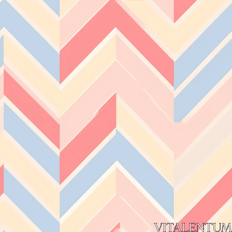 Pink Geometric Chevron Vector Pattern AI Image