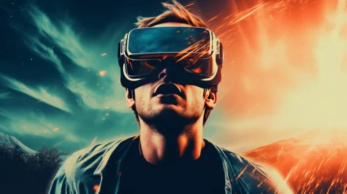 Virtual Reality Gaming in Fiery World