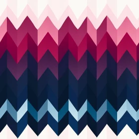 Pink and Blue Chevron Geometric Pattern