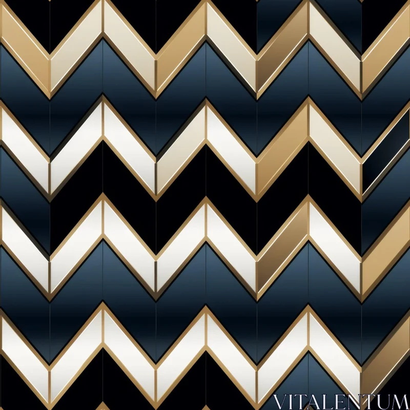 Dark Blue and Gold Geometric Pattern | Background Texture Design AI Image