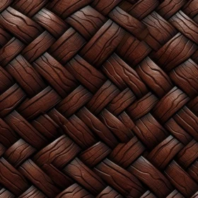Dark Brown Wicker Basket Texture