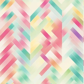 Soft Pastel Herringbone Pattern - Watercolor Stripes