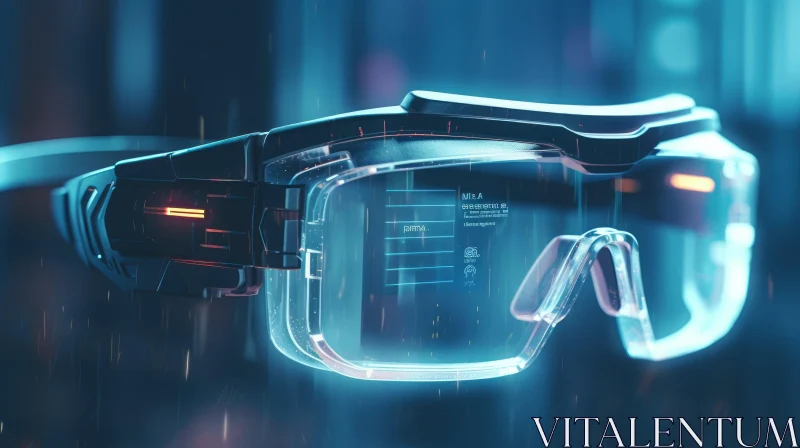 Transparent Smart Glasses with Futuristic Design AI Image