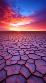 Captivating Sunset in a Desert Landscape | Environmental Artwork by Marcin Sobas
