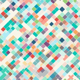 Colorful Pastel Geometric Pattern Design