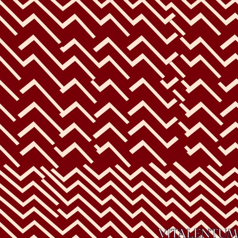 Red and White Geometric Pattern for Fabric and Wallpaper AI Image