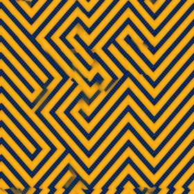 Blue and Yellow Chevrons Seamless Pattern