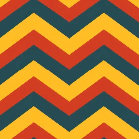 Red, Yellow & Blue Chevron Vector Pattern