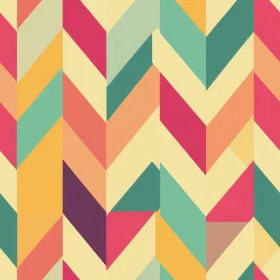 Colorful Geometric Pattern on Light Yellow Background