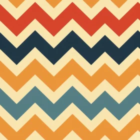 Retro Zigzag Chevron Pattern Illustration