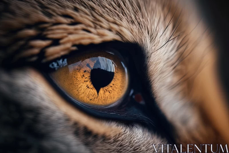 Cheetah Eye Close-Up Photography: Captivating and Mysterious AI Image
