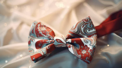 Luxurious Paisley Bow Tie - Elegant Silk Formal Wear
