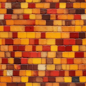 Orange Shades Brick Wall Texture