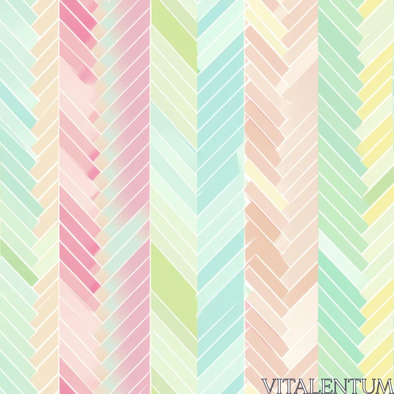 Pastel Herringbone Pattern - Stripes Design AI Image