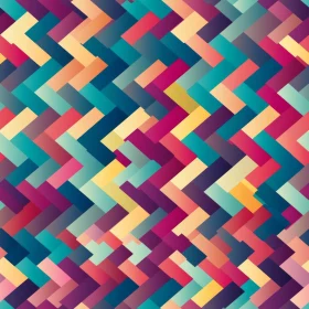 Blue and Yellow Geometric Pattern