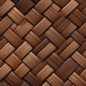 Brown Wicker Basket Texture - Rustic Wood Weave Design