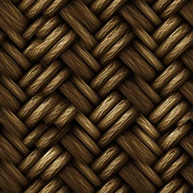 Brown Wicker Basket Texture - Seamless Design