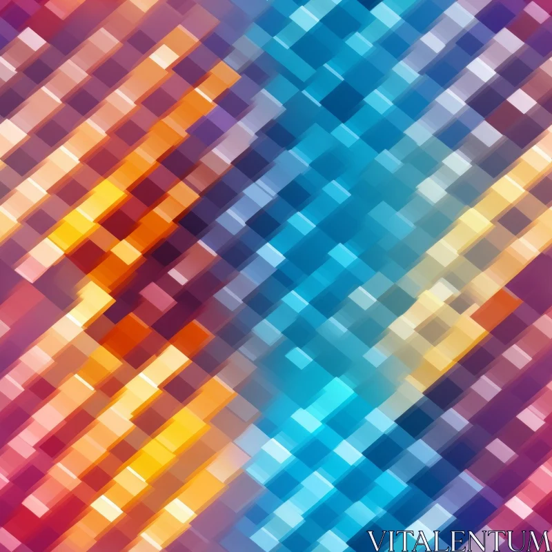 AI ART Colorful Geometric Gradient Pattern