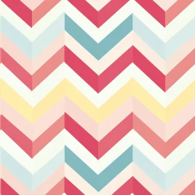 Pink Geometric Chevron Pattern for Fabric & Wallpaper