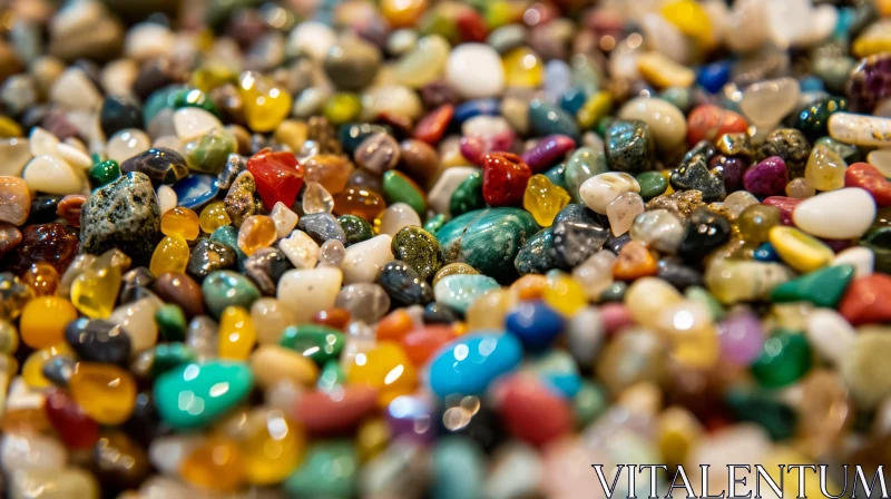 Vibrant Polished Gemstones | Abstract Photography AI Image