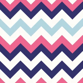 Chevron Seamless Pattern in Pink, Blue, White