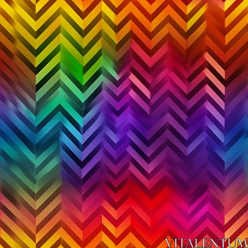 Colorful Chevron Pattern | Dynamic Repeating Design AI Image