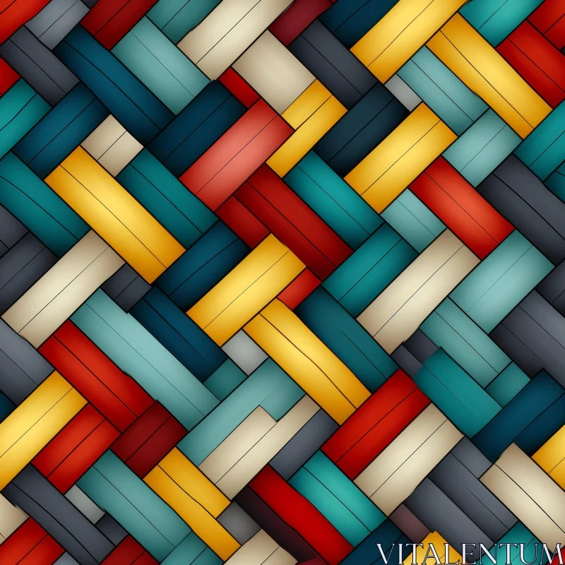 Multicolored Diagonal Stripes Pattern AI Image