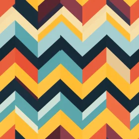 Colorful Zigzag Vector Pattern for Fabric and Wallpaper