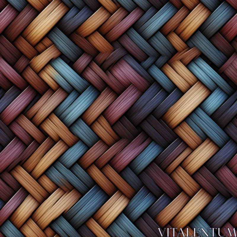 AI ART Wicker Basket Texture - Seamless Design Element