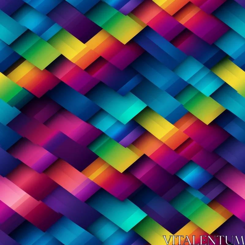 Colorful Geometric Pattern for Backgrounds and Designs AI Image