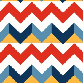 Colorful Chevron Geometric Pattern