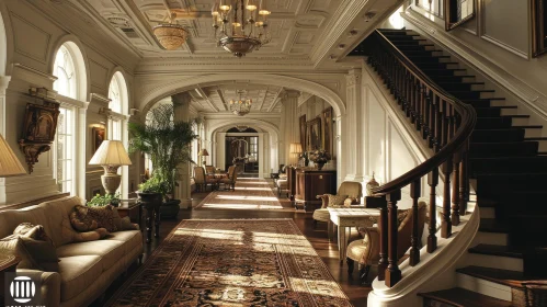 Luxurious Hotel Lobby: Elegance and Luxury