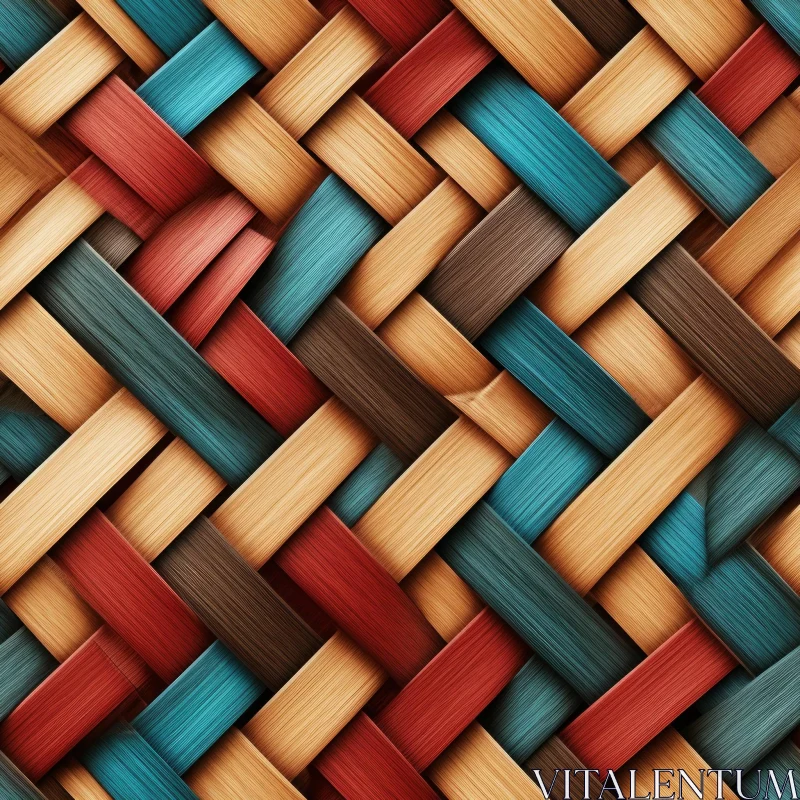 AI ART Wicker Basket Texture - Seamless Pattern for Design