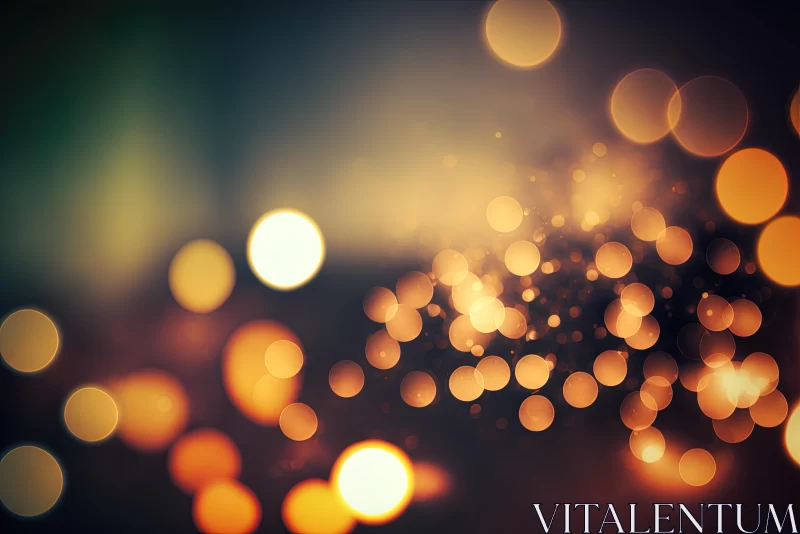 Captivating Bokeh Background with Flickering Lights AI Image