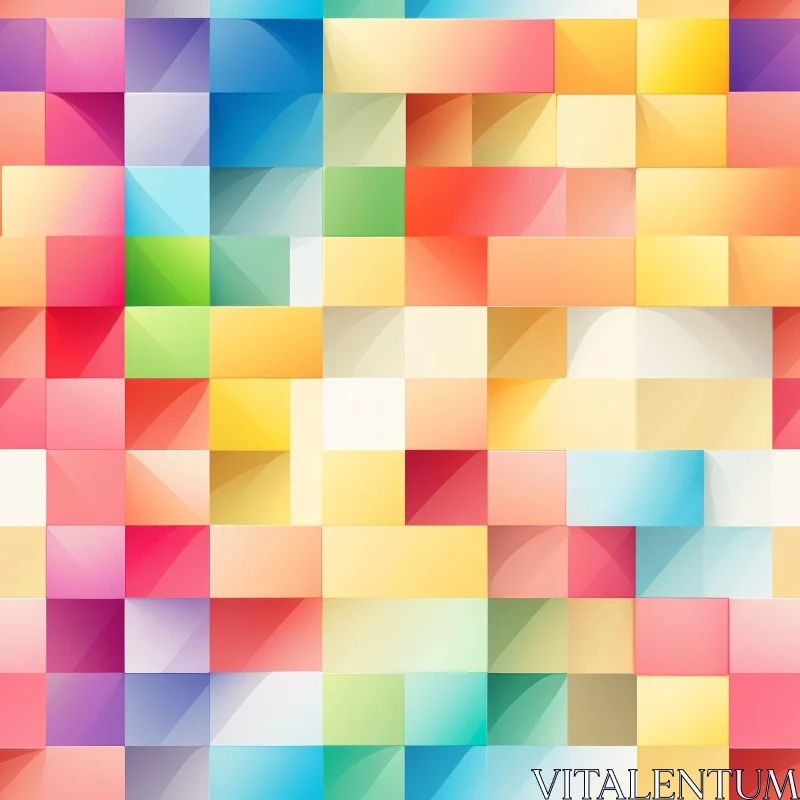 Colorful Mosaic Pattern - Seamless Design AI Image