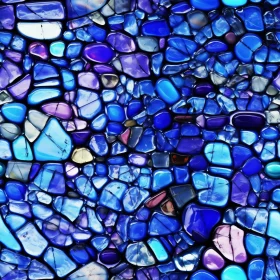 Tranquil Blue and Purple Pebbles Texture