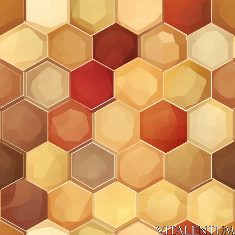 Abstract Seamless Honeycomb Pattern - Background Design AI Image