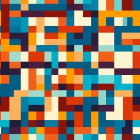 Retro Pixel Pattern for Web and Home Decor