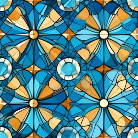 Stained Glass Quatrefoil Pattern - Medieval Inspired Design