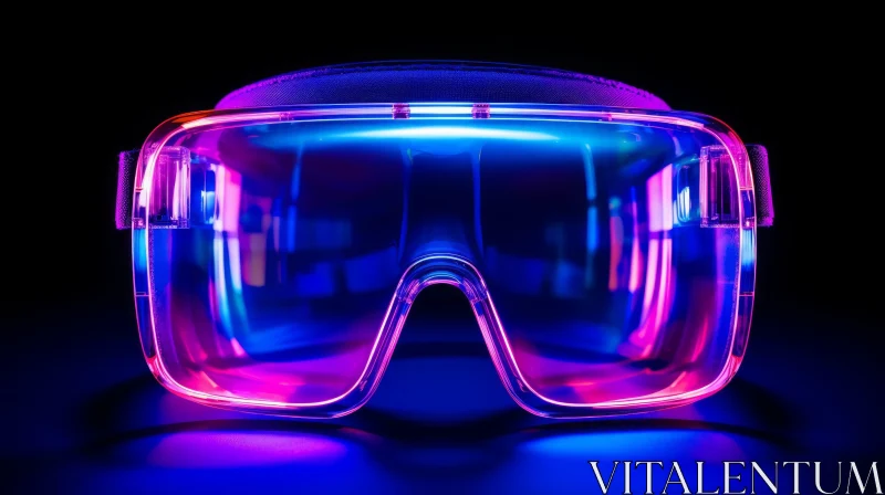 Colorful Futuristic Safety Goggles AI Image