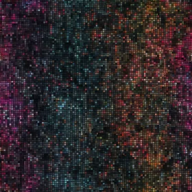 Luxurious Mosaic Pattern in Blue, Green, Red, Pink